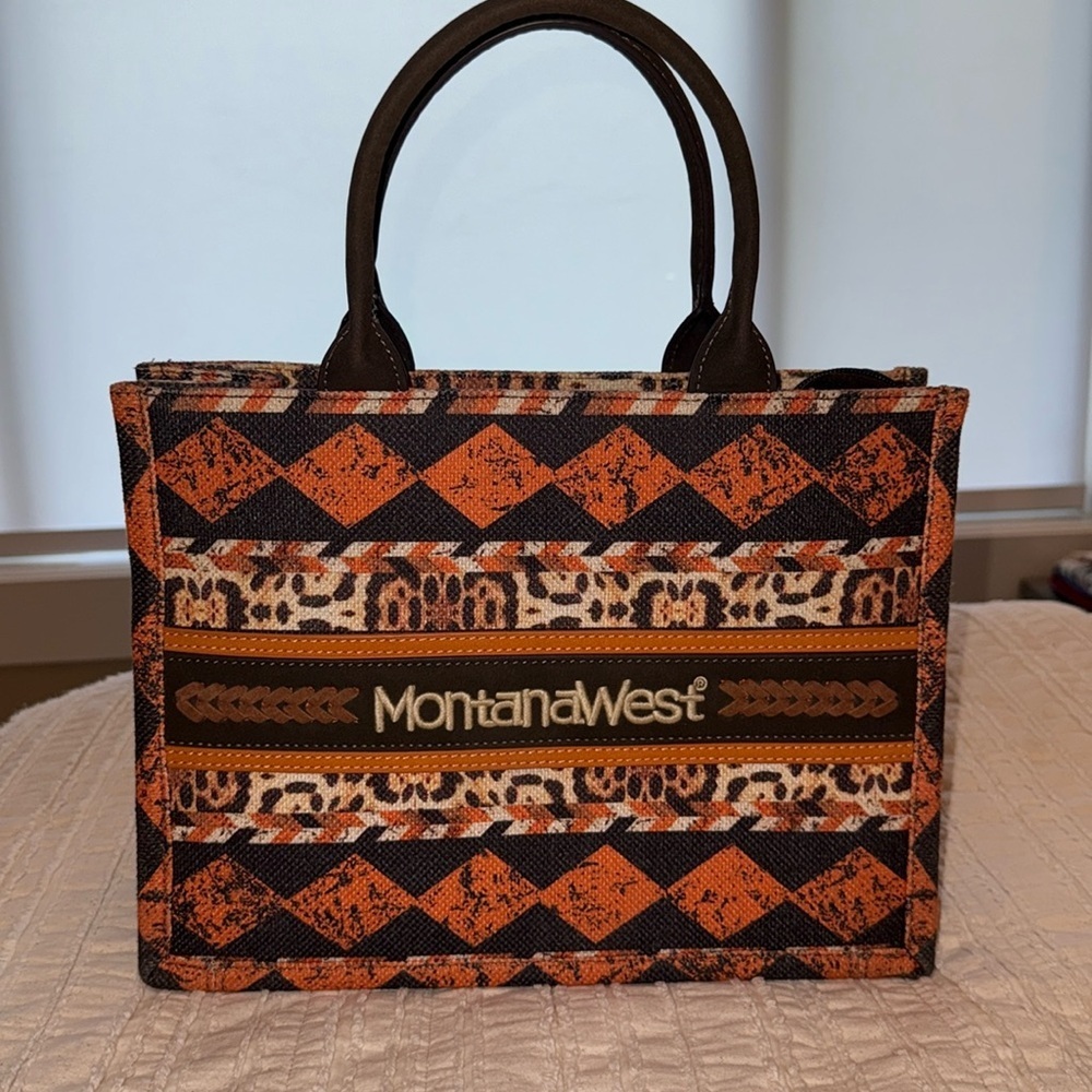 Montana West Western design handcrafted country glam Sz Lg tote bag Boho satchel